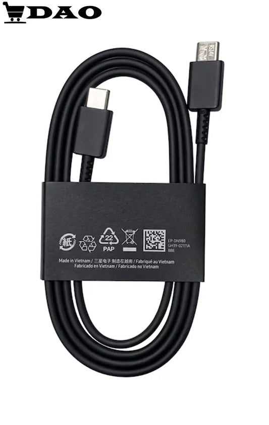 Cablu incarcare / date DAO TipC - TipC , model EP - DN980BBE, PD 3A, 1m, negru, Vietnam - DAO Shop