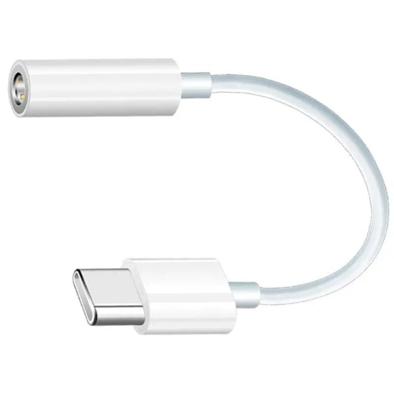 Adaptor audio android Type - C la Jack 3.5mm stereo, DAO, alb, 10cm, bluetooth ready, ambalaj blister individual - DAO Shop