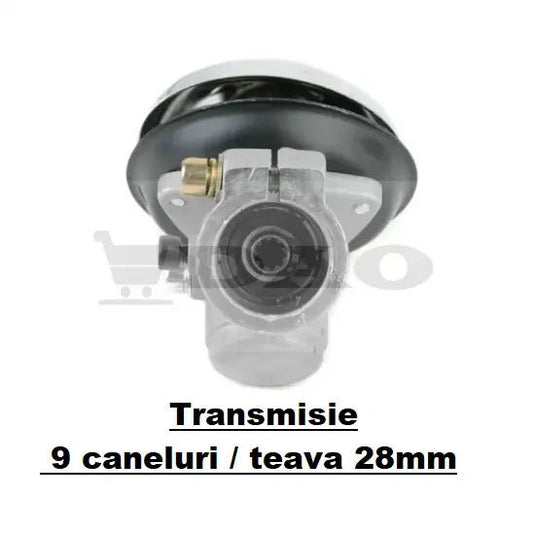 Angrenaj unghiular DAO JAPAN pentru motocoasa 9 dinti, 28 mm, cap rotativ motocositoare - DAO Shop