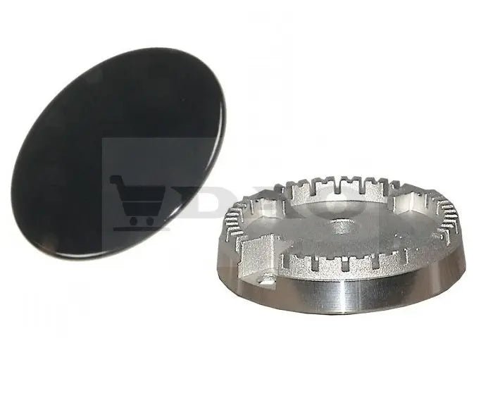 Arzator aragaz DAO, ochi mijlociu, 75mm, distribuitor flacara si capac plat, fonta emailata SABAF - DAO Shop