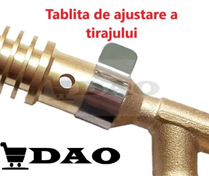 Arzator portabil cu gaz DAO 7013C, cu filet, alama, tip filet 7/16 universal,rezerva 600ml ALPEN inclusa - DAO Shop