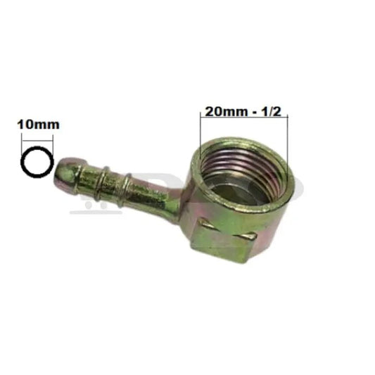 Cot racord spate aragaz 1/2 DAO galvanizat L, adaptor furtun butelie - DAO Shop