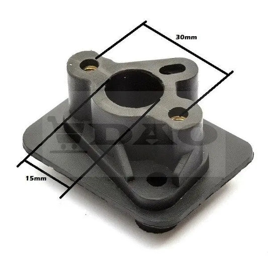 Galerie admisie motocoasa DAO, gaura mare 15mm, ebonita, negru - DAO Shop