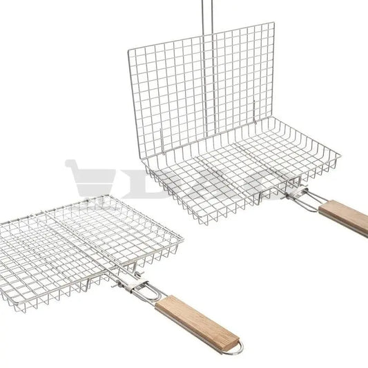 Gratar de peste DAO, 32x26x6 cm, maner 32cm, antiaderent, maner lemn - DAO Shop