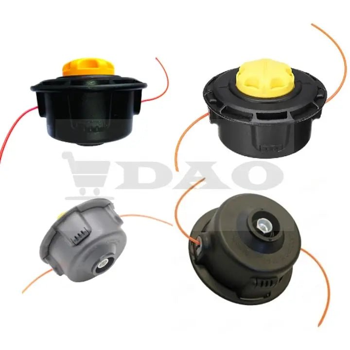 Mosor automat DAO cu fir, tambur pentru motocoasa, filet 10x1.25, incarcare cu fir usoara, negru - galben - DAO Shop
