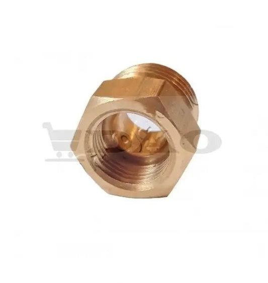 Reductie adaptor DAO, de la 1/2 filet mijlociu ITALIA la 1/2 romanesc stanga, alama, compatibila butelii voiaj Eurocamping filet mijlociu - DAO Shop