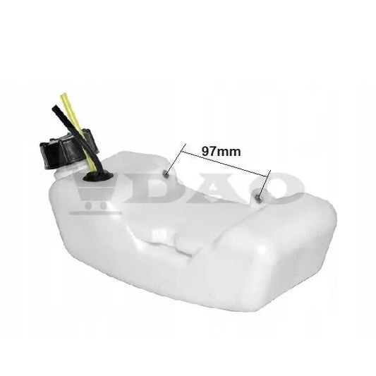 Rezervor combustibil DAO, drept, pentru motocoasa, 1Litru, alb, prindere 97mm - DAO Shop