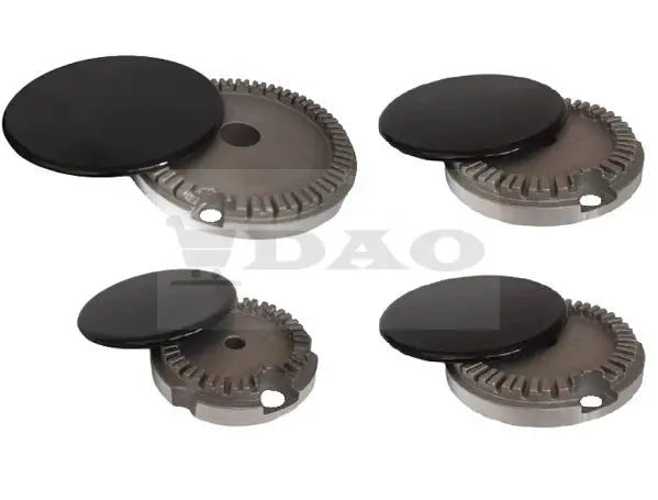 Set 4 arzatoare aragaz complete DAO compatibile cu ZANUSSI, ELECTROLUX 100/75/75/55 - DAO Shop