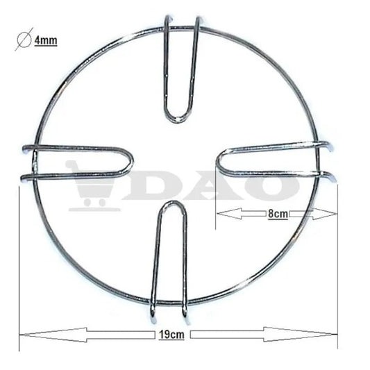 Set 4 bucati suport ibric imprastietor flacara sarma 4mm diametru 190mm zincate - DAO Shop