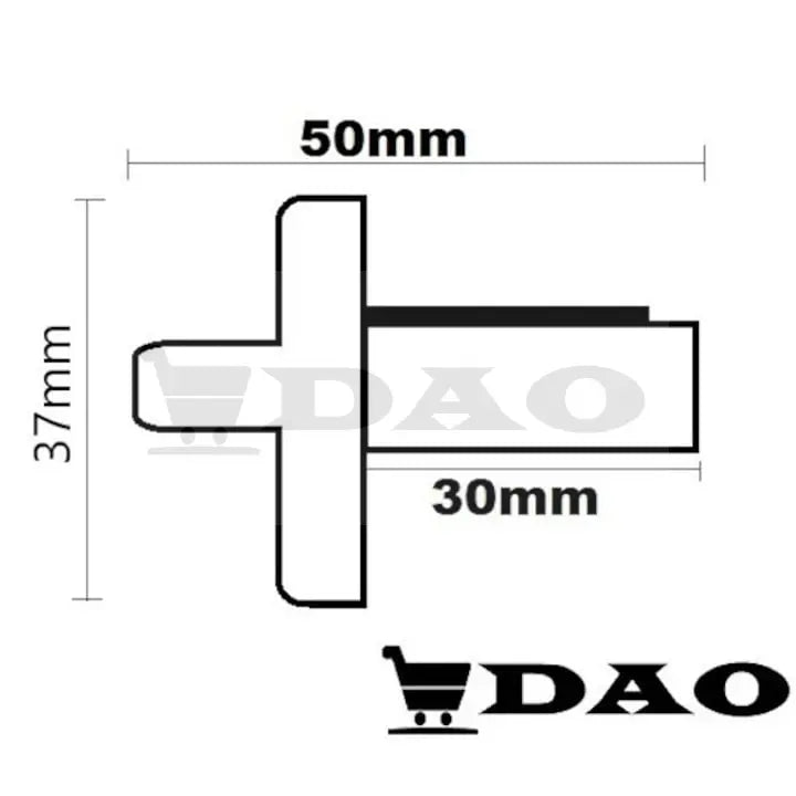 Set 5 butoane aragaz METALICA, tija lunga, gaura 6mm, plastic, negru - DAO Shop
