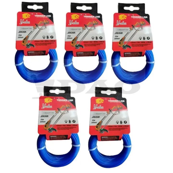 Set 5 bucati fir motocoasa, trimmer DAO 1.65mm 15 metri rotund, universal - DAO Shop