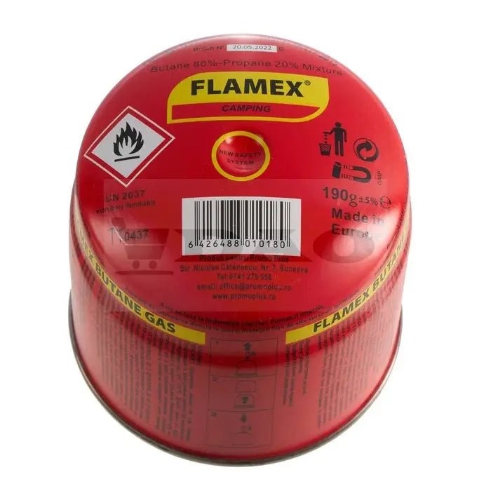 Butelie gaz, Flamex Camping, 190 g, set 2 bucati - DAO Shop