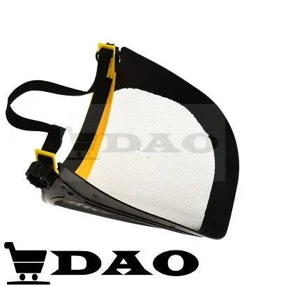 Casca de protectie motocoasa DAO, viziera de plasa, cu elastic de fixare, simpla - DAO Shop