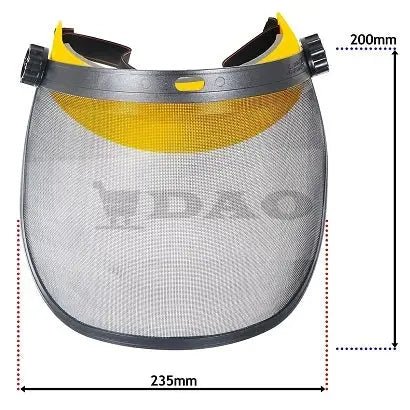 Casca de protectie motocoasa DAO, viziera de plasa, cu elastic de fixare, simpla - DAO Shop