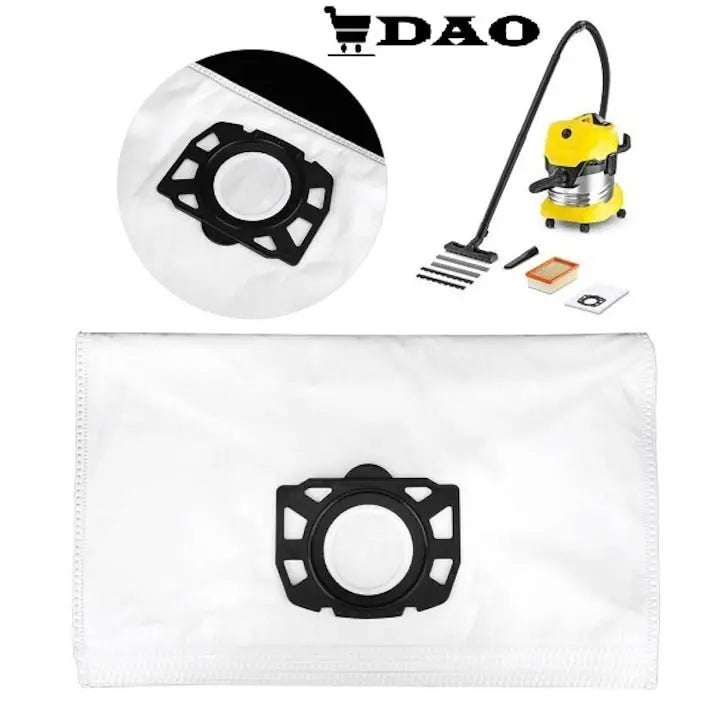 Set 5 saci aspirator DAO pentru Karcher, compatibili 2.863 - 314.0 si 6.959 - 130.0, 51x37cm - DAO Shop