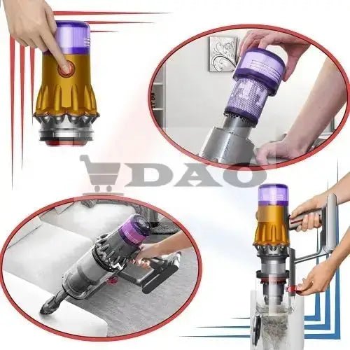Set 3 filtru HEPA pentru aspirator Dyson V11/V12/V15, compatibil 970013 - 02 , lavabil si reutilizabil, materiale premium DAO® - DAO Shop