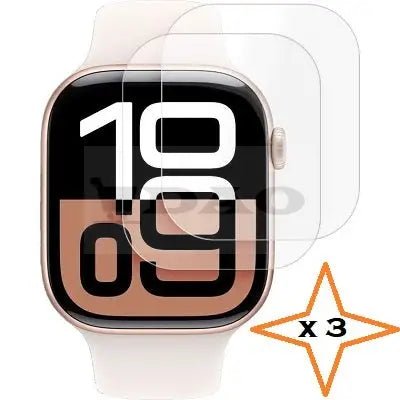 Set 3 folii silicon DAO, 46mm, transparente, anti - pete, hidrofobe - DAO Shop