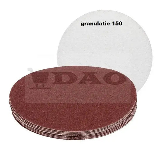 Smirghel cu scai DAO, 125mm, granulatie 150, rosu, set 10bucati - DAO Shop