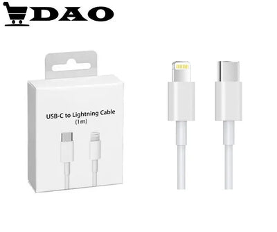 Cablu de incarcare / date DAO compatibil Apple Lightning - TIP C , fast - charge, alb - DAO Shop