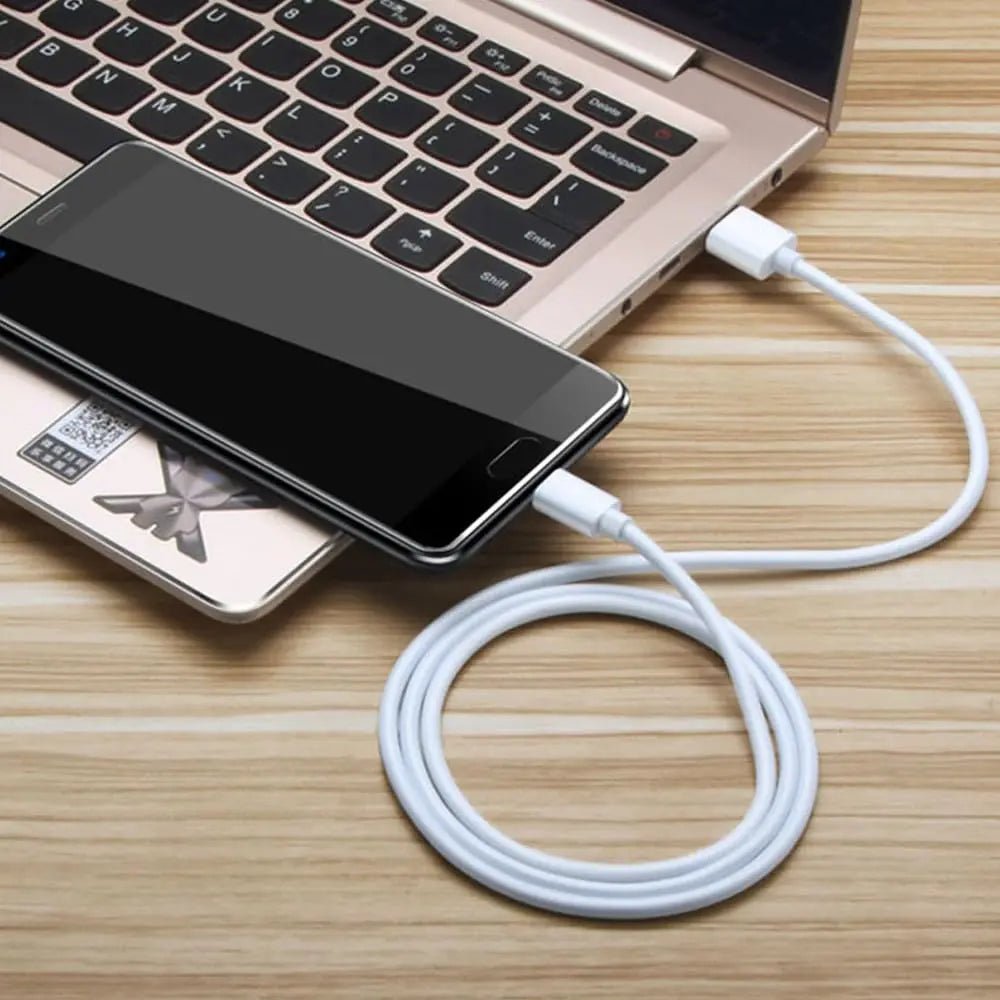 Cablu de incarcare date MicroUSB DAO, fast - charge 2A, 1 metru, alb - DAO Shop