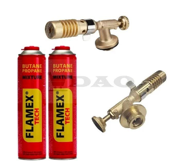 Arzator butelie alama 7013C DAO, reglaj tiraj, prindere cu filet tip Rothenberger, 3 rezerve 600ml FLAMEX incluse DAO Shop