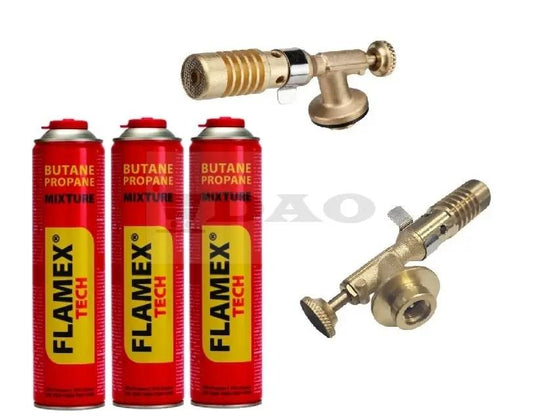 Arzator butelie alama 7013C DAO, reglaj tiraj, prindere cu filet tip Rothenberger, 3 rezerve 600ml FLAMEX incluse DAO Shop