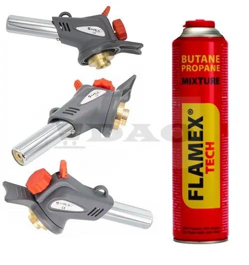 Arzator gaz profesional 8812C piezo, protectie ceramica , 1300grade C, rezerva 600ml inclusa Dao Shop