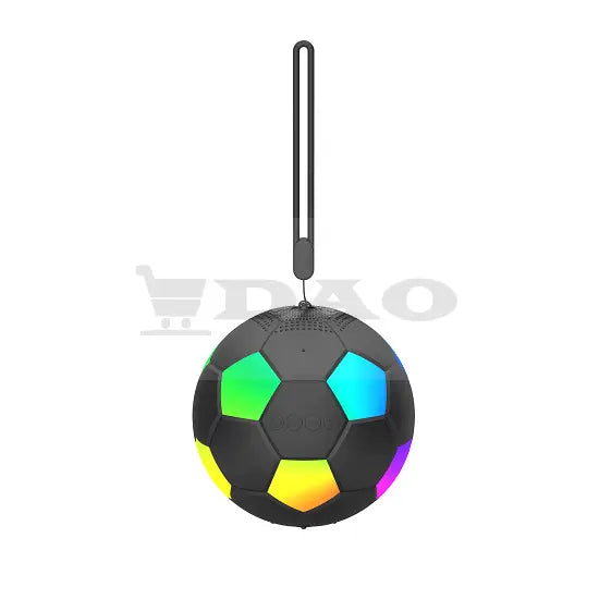 Boxa Portabila Bluetooth Forma Minge de Fotbal cu Lumini RGB LED, Card TF si Radio FM DAO Shop