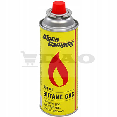 Butelie gaz ALPEN, rezerva 227gr, 400ml, prindere tip "valva cu canelura" - DAO Shop