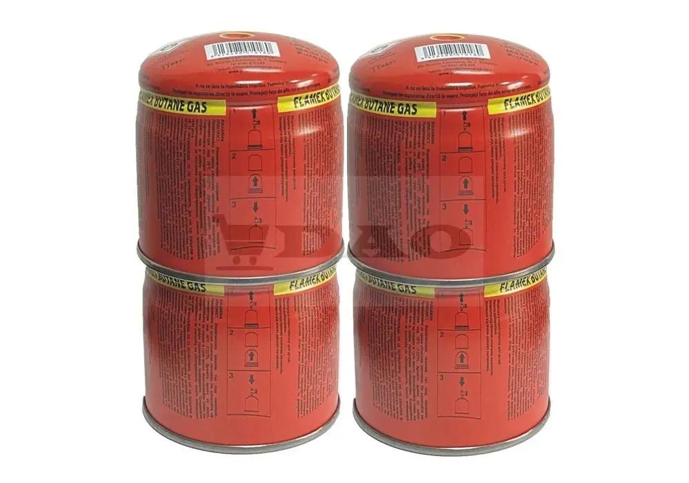 Butelie gaz, Flamex Camping, 190 g, set 4 bucati - DAO Shop