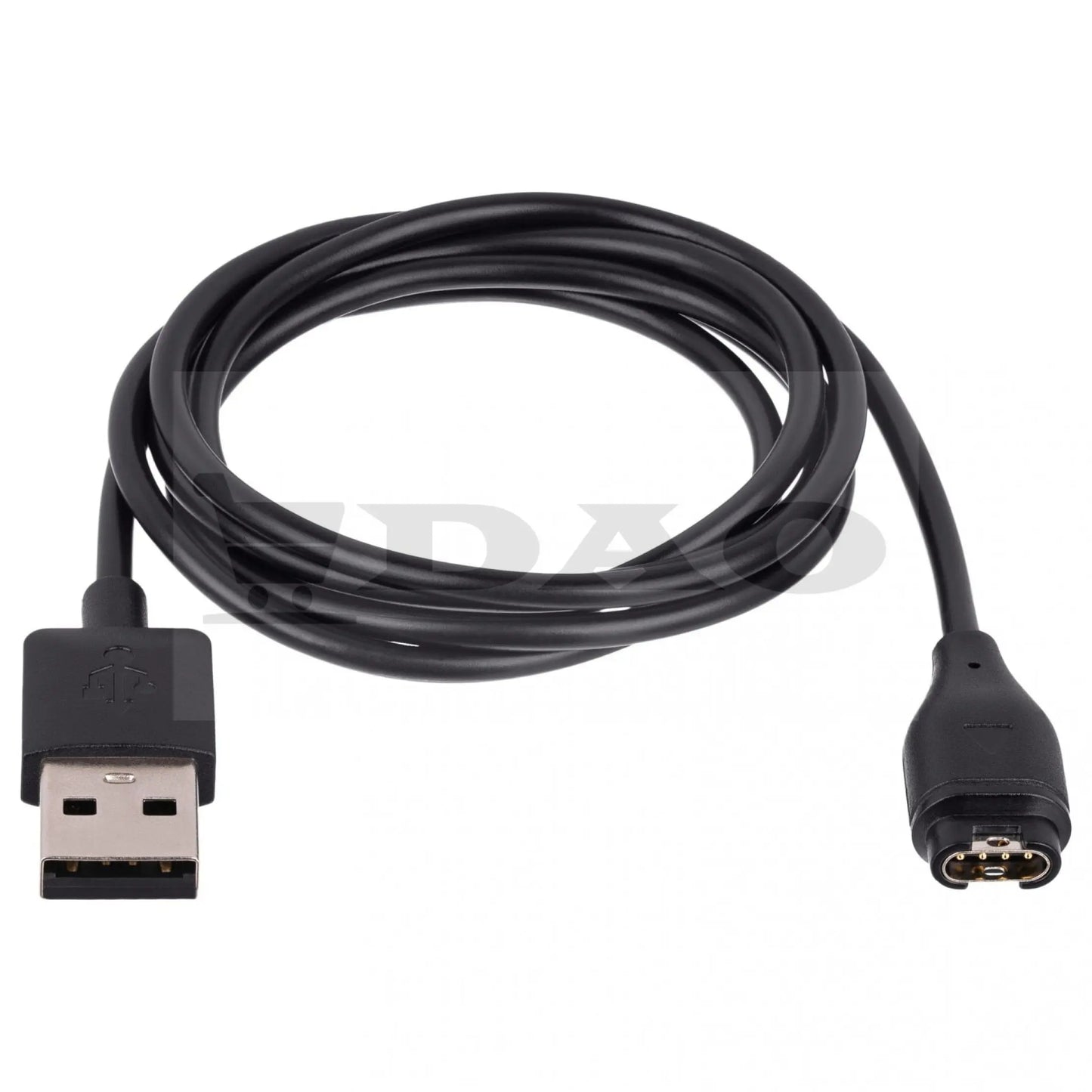 Cablu de incarcare DAO, compatibil GARMIN Fenix, Vivomove, Forerunner, Venu, cu 4 pini , 1metru, negru - DAO Shop