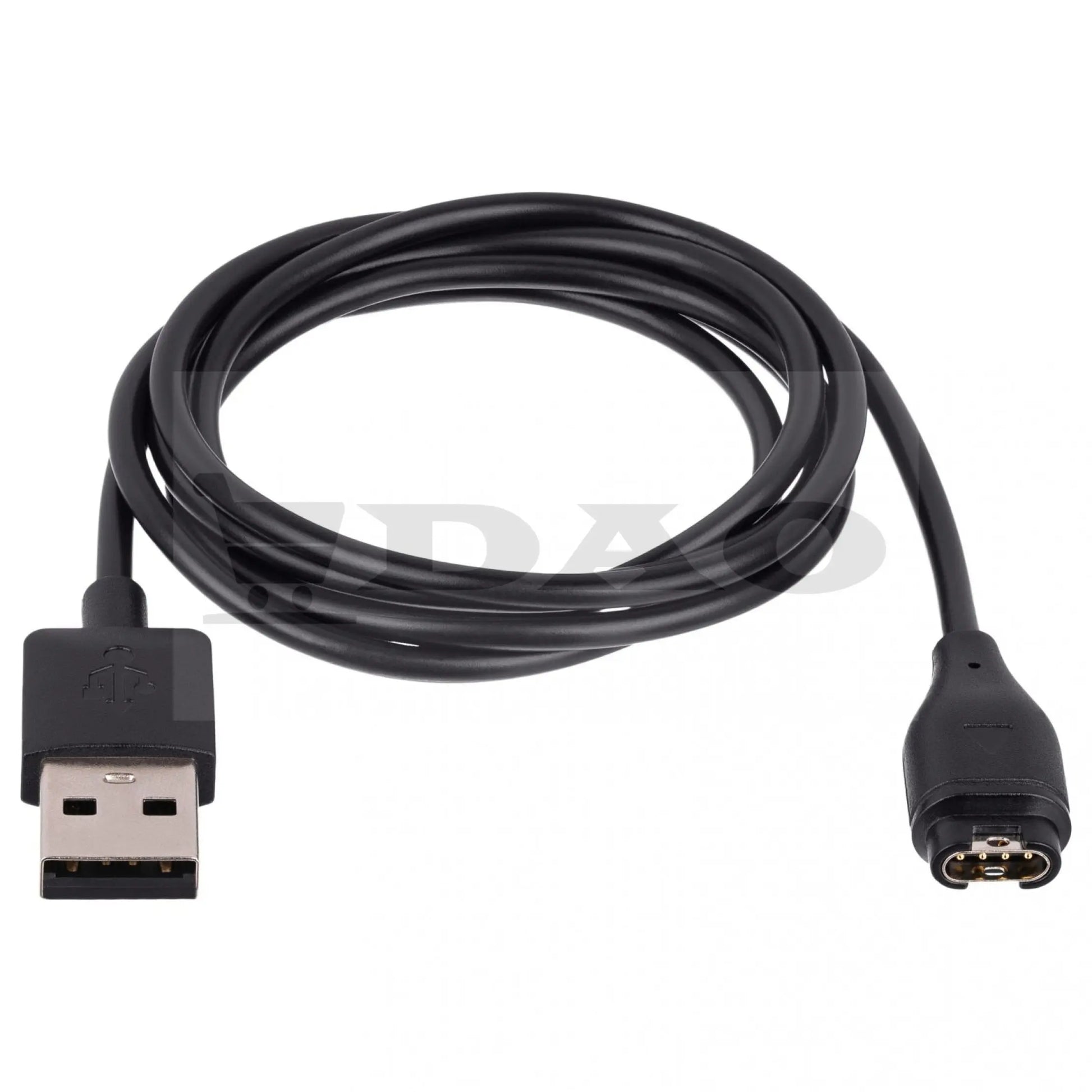 Cablu de incarcare DAO, compatibil GARMIN Fenix, Vivomove, Forerunner, Venu, cu 4 pini , 1metru, negru - DAO Shop