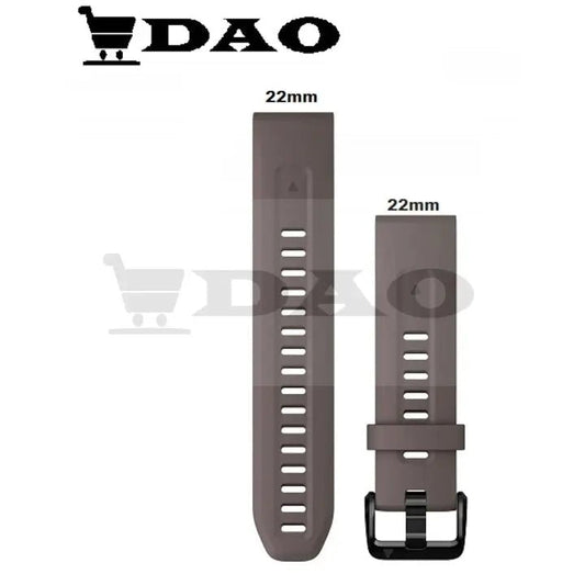Curea din silicon gri DAO, 22mm, sistem QuickFit, 2 surubelnite incluse, compatibila Samsung, Huawei, Amazfir, Garmin, Xiaomi - DAO Shop