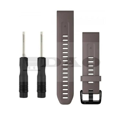Curea din silicon gri DAO, 22mm, sistem QuickFit, 2 surubelnite incluse, compatibila Samsung, Huawei, Amazfir, Garmin, Xiaomi - DAO Shop