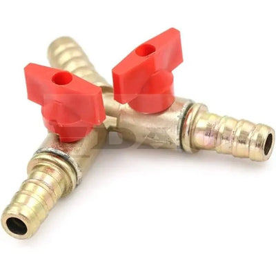 Distribuitor gaz Y, ramificatie gaz alama DAO, cu robinet - bila, furtun minim 10mm - DAO Shop
