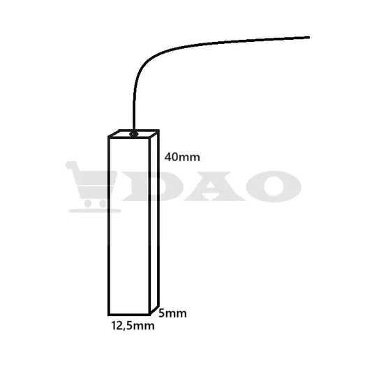Perii colectoare DAO, 12,5x5x40mm, cu fir, carbon - grafit, C3, aspiratoare si masini de spalat - DAO Shop