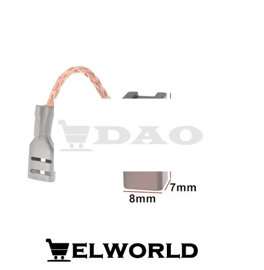 Perii colectoare E6, set 2 bucati pentru BOSCH GBH 18V - 20, GBH 180 - LI, GBH 18V - 20 , 1619P14345, 7x8x18 - DAO Shop