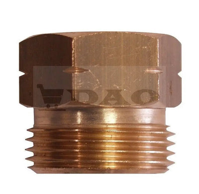 Reductie adaptor DAO, de la 1/2 filet mijlociu ITALIA la 1/2 romanesc stanga, alama, compatibila butelii voiaj Eurocamping filet mijlociu - DAO Shop