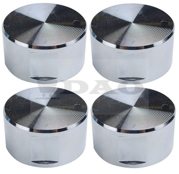 Set 4 butoane plita incorporabila, full metal, cromate, gaura 6mm DAO - DAO Shop