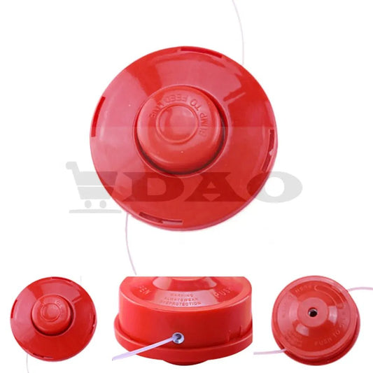 Tambur mosor motocoasa DAO , cu autocut, filet 10X1.25, fir 1.3 - 4mm pentru taierea ierbii, rosu - DAO Shop