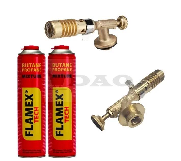 Arzator butelie alama 7013C DAO, reglaj tiraj, prindere cu filet tip Rothenberger, 2 rezerve 600ml FLAMEX incluse - DAO Shop