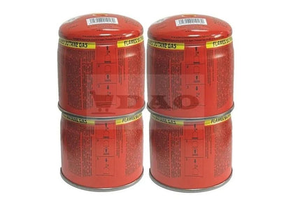 Butelie gaz, Flamex Camping, 190 g, set 4 bucati - DAO Shop