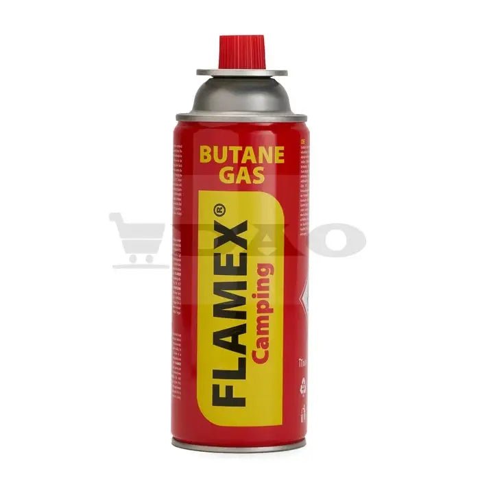 Butelie gaz spray Flamex 227 GR, cu valva, pentru aragaz camping, 400 ml - DAO Shop