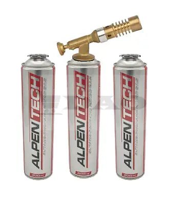 Cap arzator alama 7013C DAO, reglaj tiraj, prindere cu filet tip Rothenberger, 3 rezerve 600ml ALPEN incluse - DAO Shop