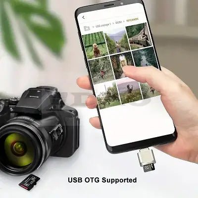 Cititor de carduri universal, USB - A la carduri microUSB, viteza de transfer mare, Laptor, MacBook, OTG, Telefon - DAO Shop