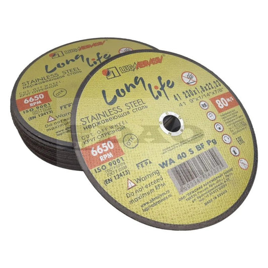 Disc LUGA Authentic LongLife, diametru 230mm, grosime 1, 8mm, gaura 22, 23mm, metal INOX otel - DAO Shop