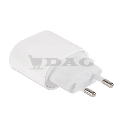 Incarcator de priza 2.4A cu Quick Charge 3.0 si USB Type - C cu cablu TypeC - TypeC 1 metru panzat max.6A 45W - DAO Shop