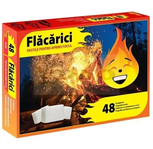 Pastile aprins focul Flacarici 48buc - FLAMEX - DAO Shop