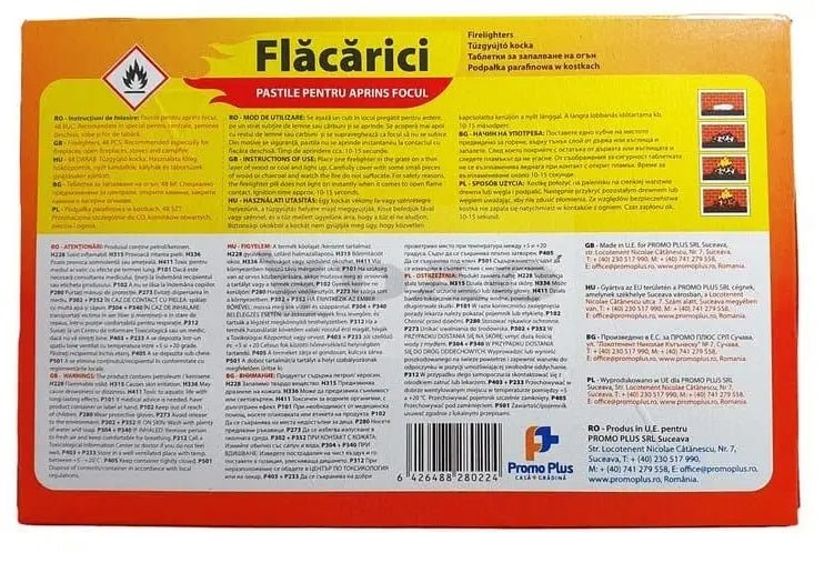 Pastile aprins focul Flacarici 48buc - FLAMEX - DAO Shop