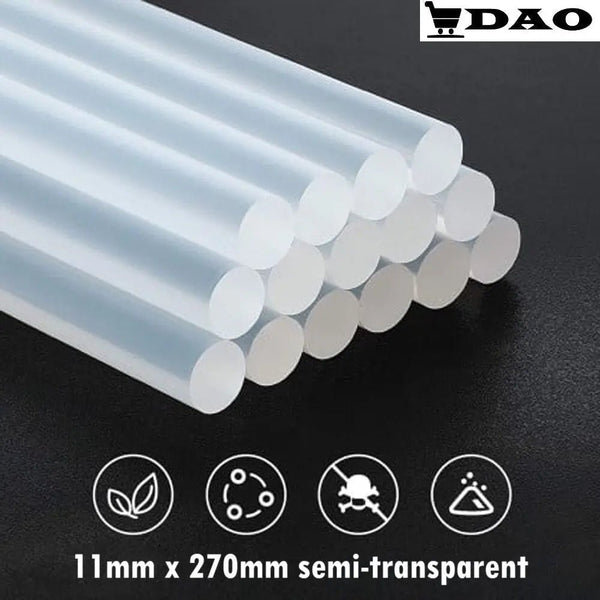 Set bara baton silicon semi - transparent DAO 11x270mm 1kg 40bucati - DAO Shop